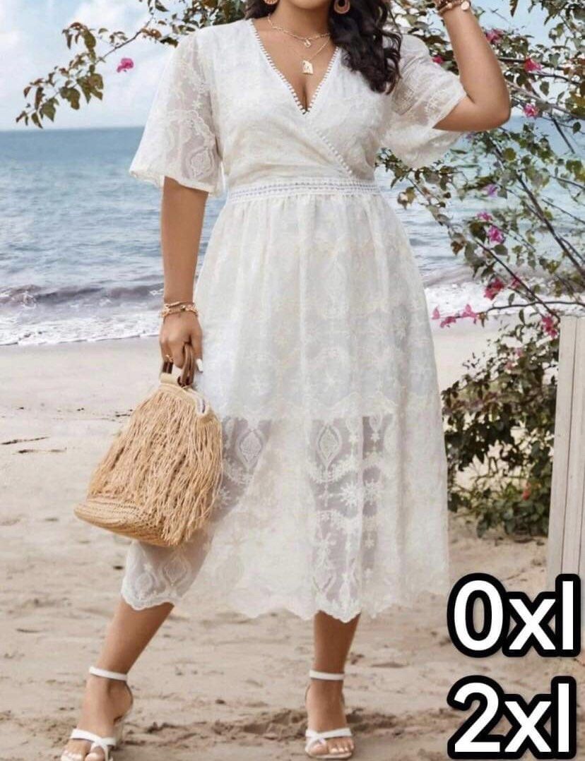 Boho white plus size dresses new arrivals