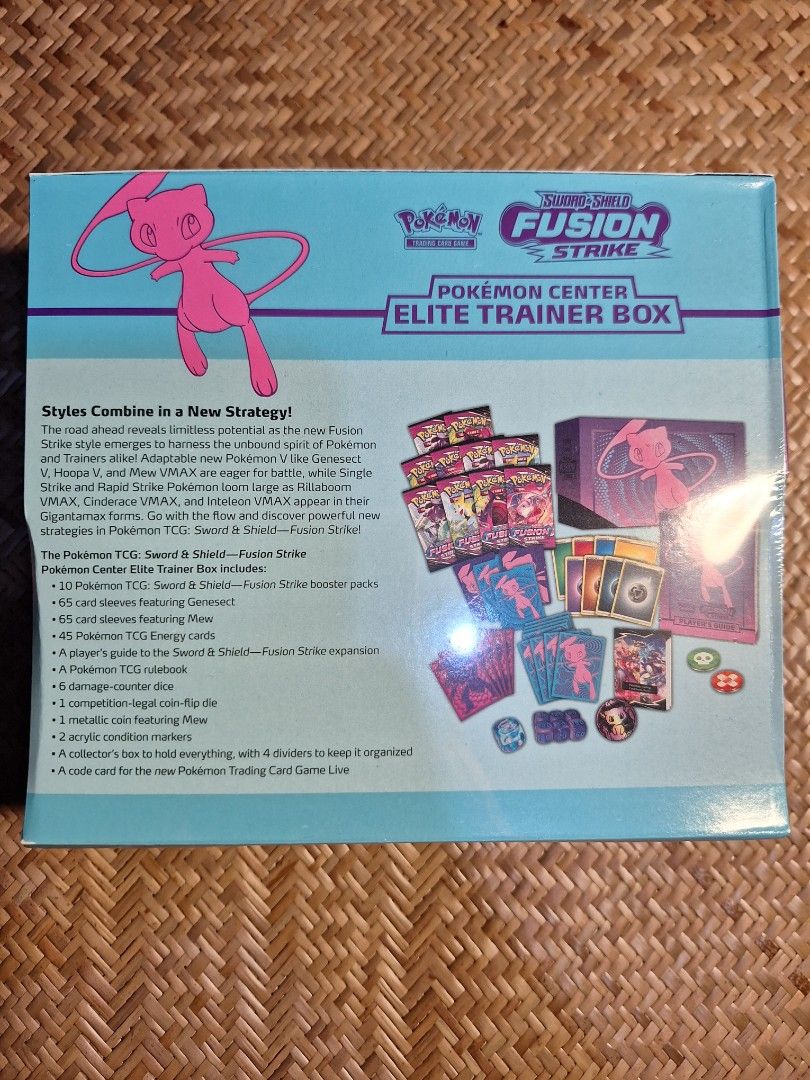 Pokemon Fusion Strike Pokemon Centre Elite Trainer Box, Hobbies & Toys,  Toys & Games on Carousell