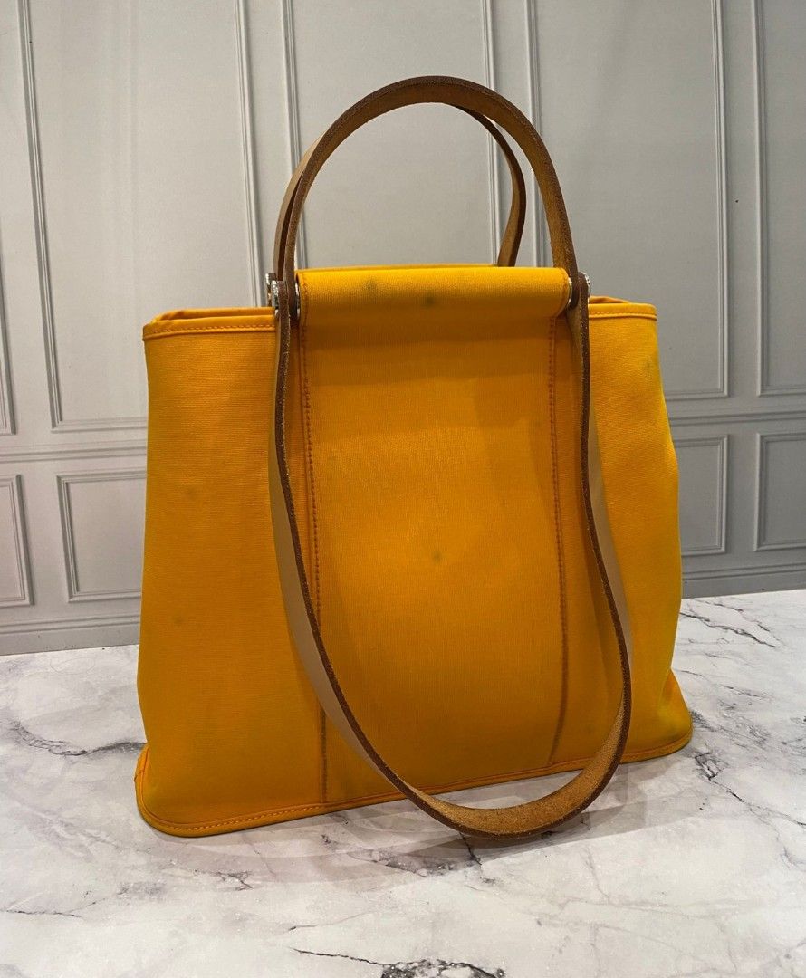 Preloved Hermes Cabag jaune PHW stamp #P 2012, Bag ONLY NEED SPA - Main Image