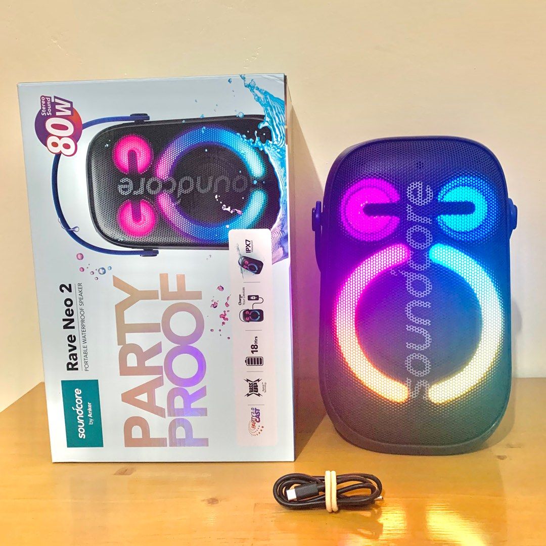SoundCore こころなし Rave Neo2 】Bluetoothパーティースピーカ