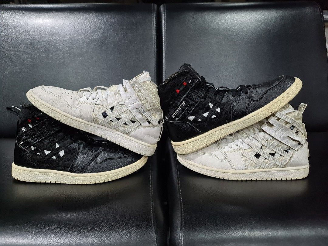 Sepatu Nike AJ1 Air Jordan 1High Cargo tripel white Rare item Size 43 Fesyen Pria Sepatu Sneakers di Carousell