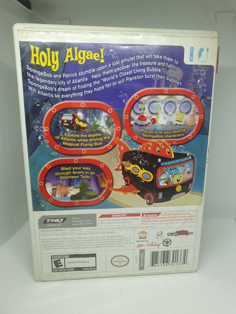 Spongebob Atlantis Squarepants (Nintendo Wii) (Category: Nintendo) located in Quezon City. Submitted by itemsforadoption (Listing ID 1311946002, Image 2). Description: Rfs: Its 2024! Happy New Year! Hoping you have a good year ahead of you! If you have questions feel free to send a message. Though I'll most likely be able to reply from 10am to 8pm. Please be patient and understanding. Decluttering games and items that I've picked up or for friend