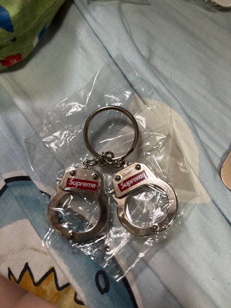 Supreme handcuffs keychain on sale