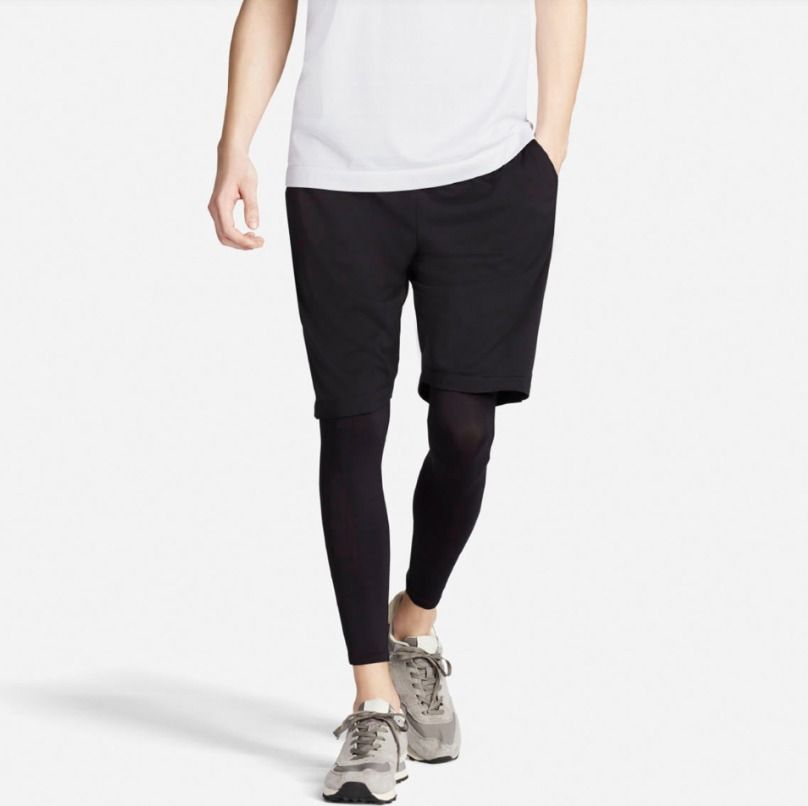UNIQLO AIRISM Performance Support Tights 195803 Size Large Men s Fashion Activewear on Carousell