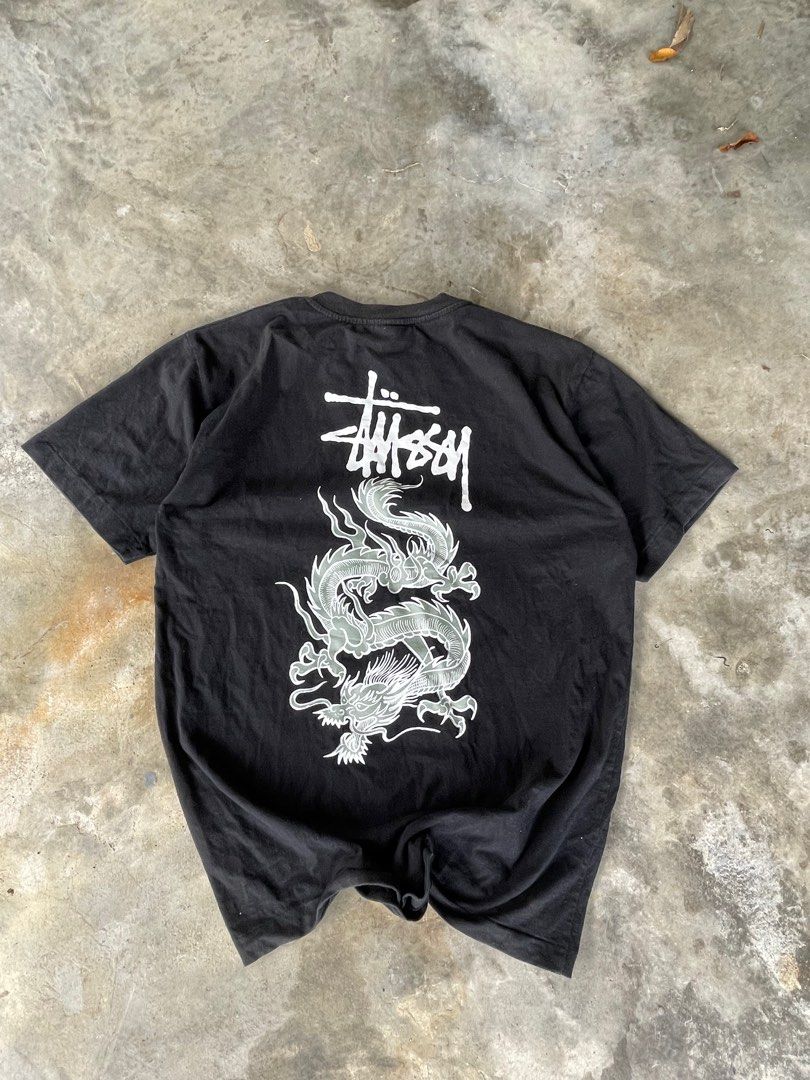 vintage 90s stussy dragon tee, Men's Fashion, Tops & Sets, Tshirts