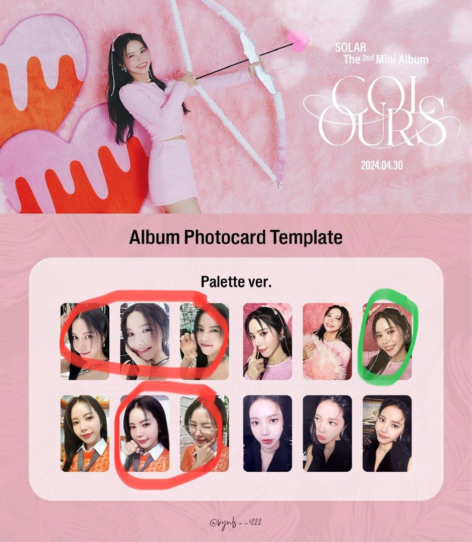 MAMAMOO solar colours Palatte ver. 開封済み Solar (MAMAMOO)/COLOURS: 2nd Mini Album (Palette Ver.)＜完全