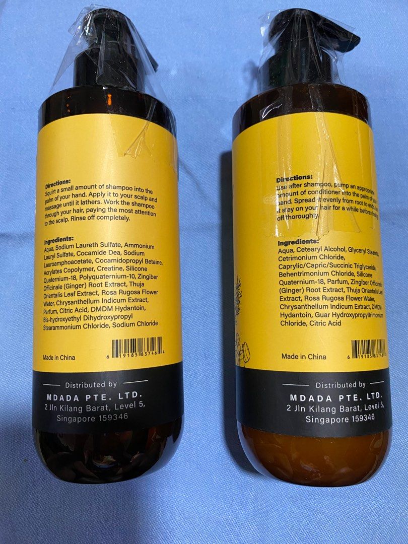 Yuu Ginger & Thuja Leaf Sensitive Shampoo and Thickening Conditioner,  Beauty & Personal Care, Hair Products on Carousell