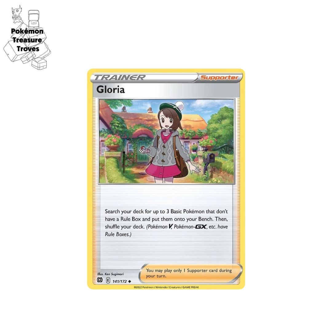 0.70] Pokemon Brilliant Stars Trainer Gloria Card, Hobbies & Toys, Toys &  Games on Carousell