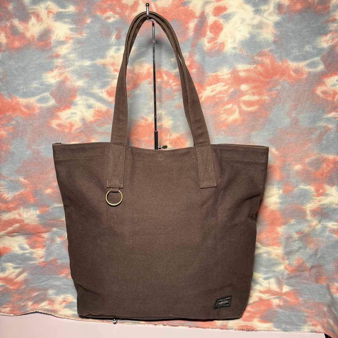 90 new porter x monocle canvas tote bag brown totebag Tote Bags Carousell