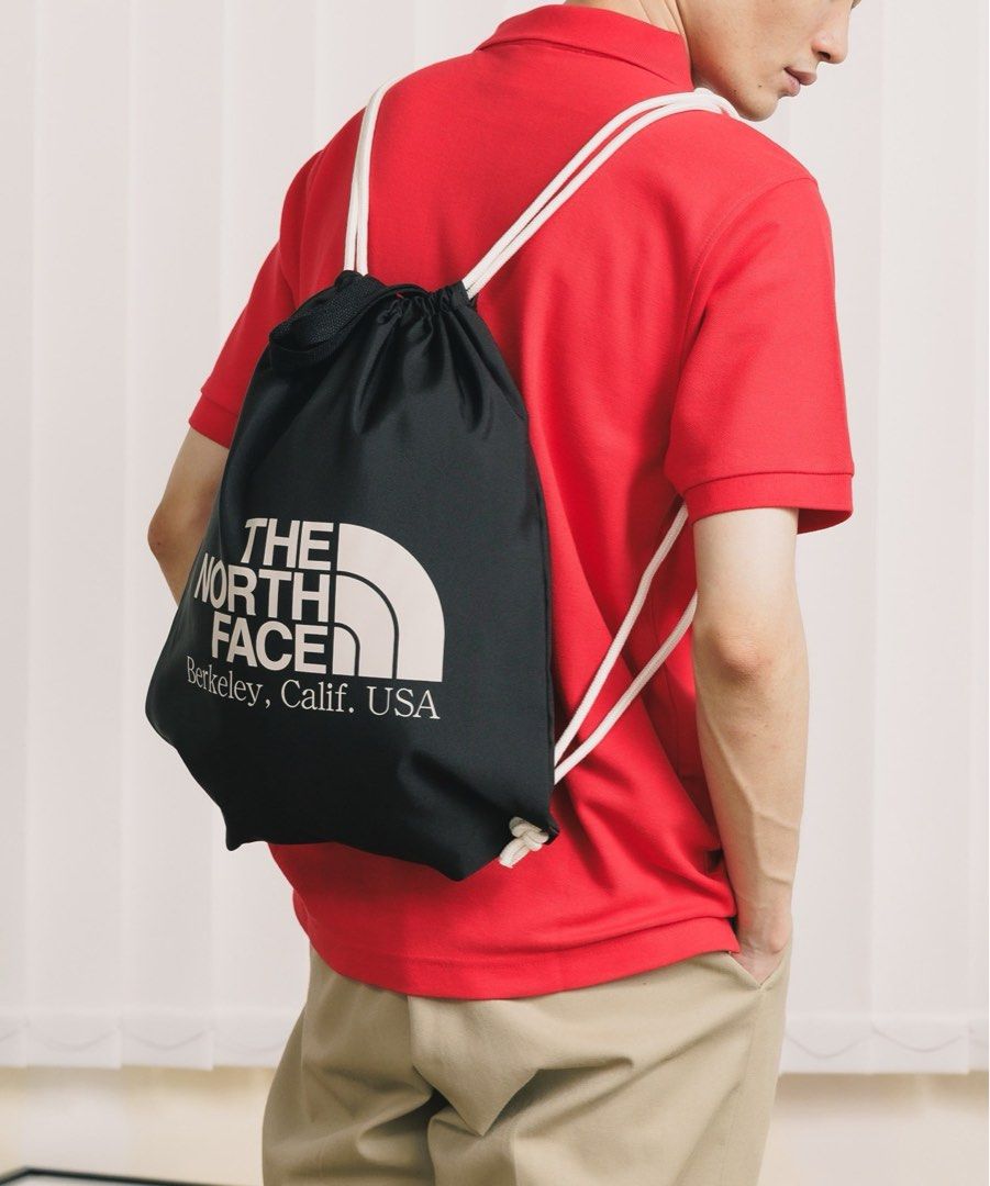 【THE NORTH FACE】 BIG LOGO STRING BAG New THE NORTH FACE BIG LOGO STRING BAG BLACK NN2PQ13J TAKSE