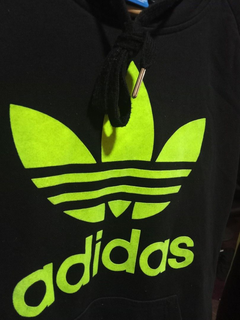 Adidas neon hoodie Men s Fashion Coats Jackets and Outerwear on Carousell