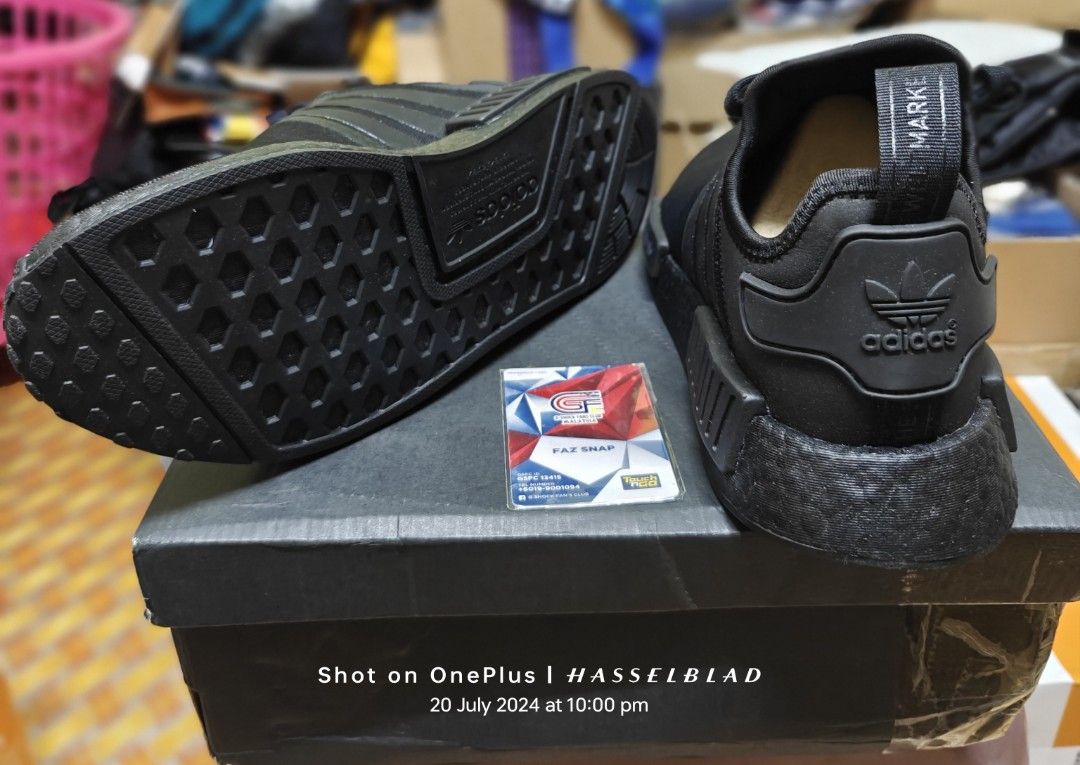 Adidas NMD R1 Full Black FV9015 Men s Fashion Footwear Sneakers on Carousell