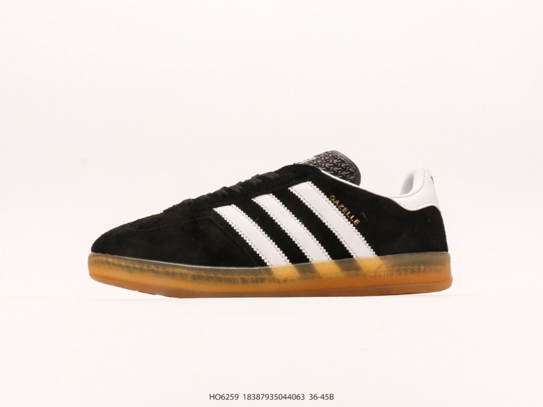 Adidas Original Gazelle Indoor Trainers Black and White shoes us 5 - us 11,  Babies & Kids, Babies & Kids Fashion on Carousell