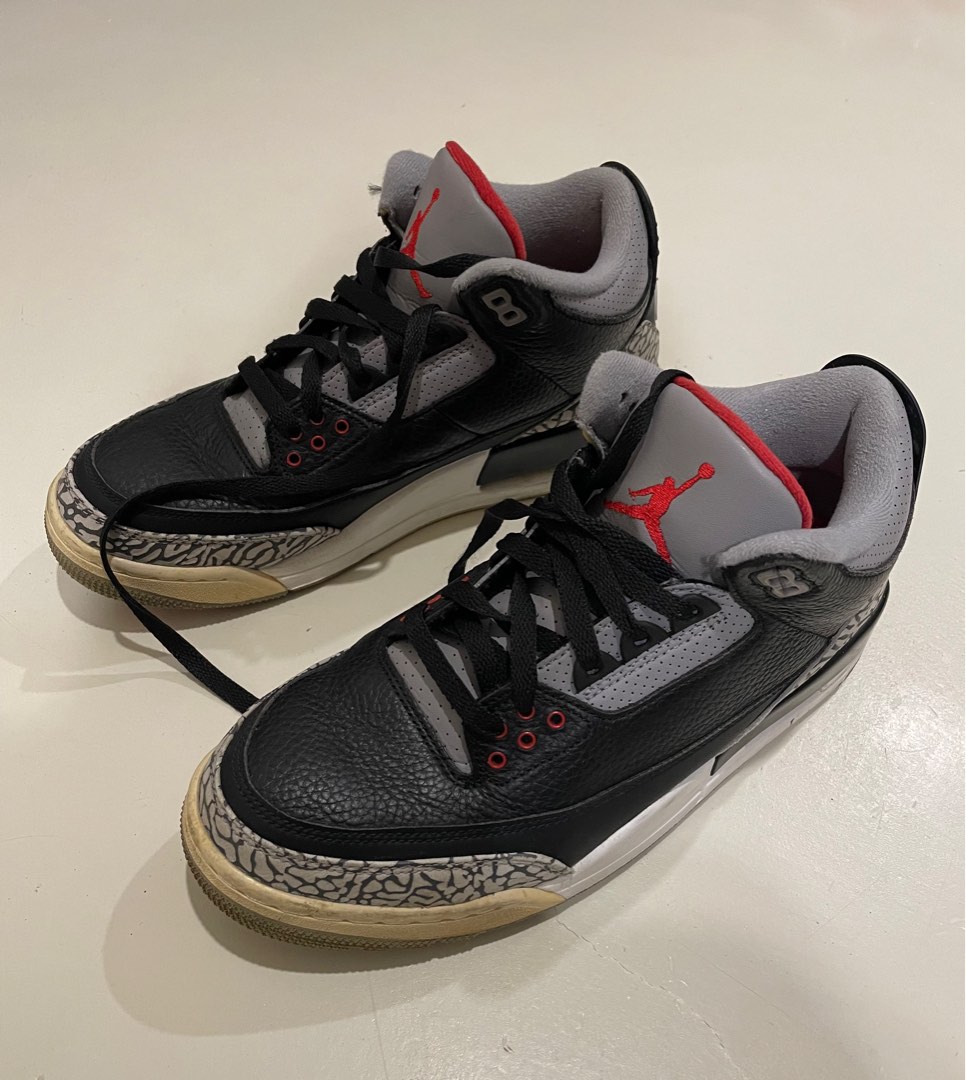 Air jordan 3 black cement 2025