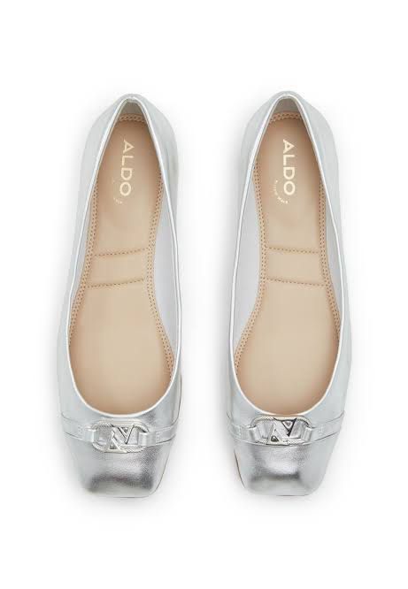 Aldo silver flats new arrivals