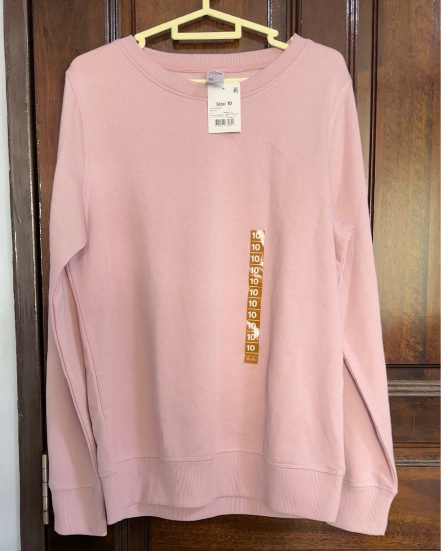 Anko Kmart Pink Basic Sweater Women s Fashion Activewear on Carousell