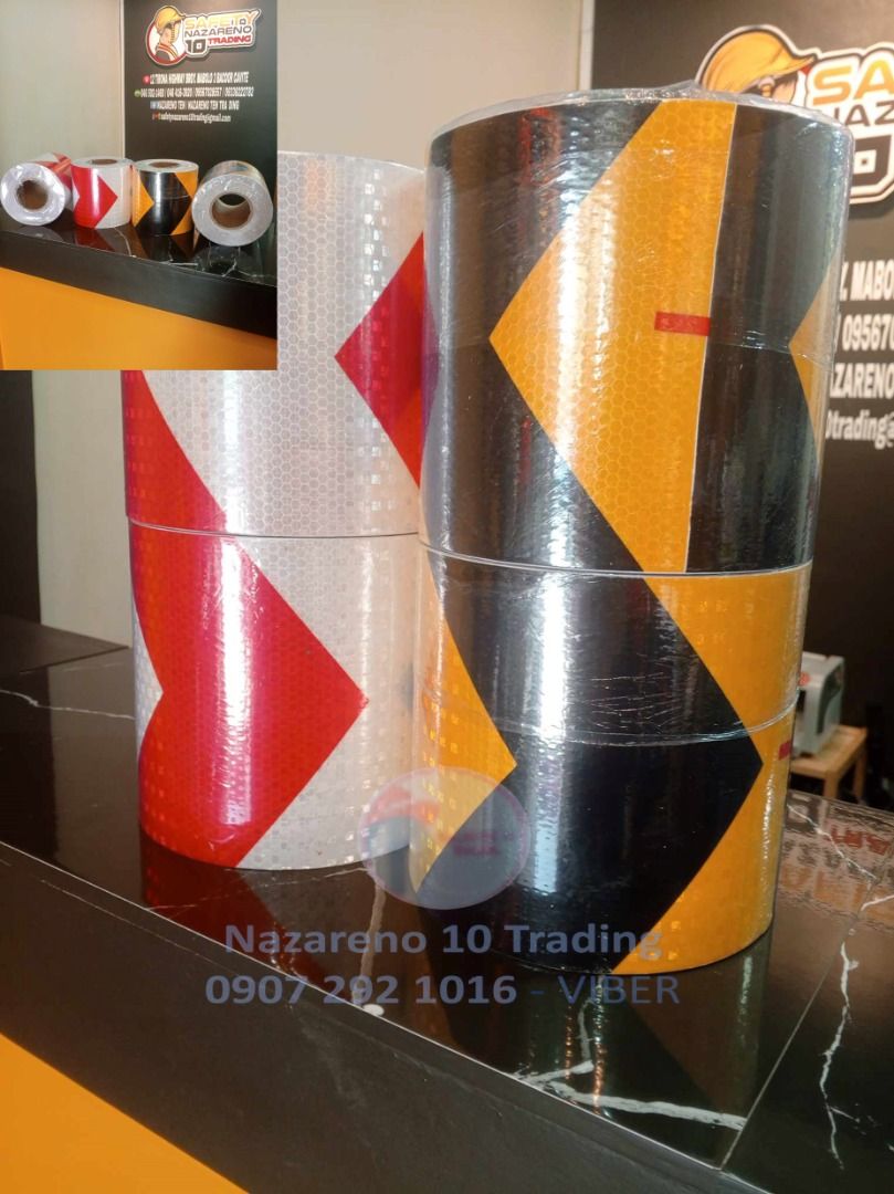 Arrow type Reflectorized sticker 74 (Category: Construction & Building Materials) located in Carmona. Submitted by Kuyaa-Tutoy (Listing ID 1315315548, Image 1). Description: Reflectorized Sticker Arrow tape 2" x 50 Meters 3" x 50 Meters 6" x 50 Meters Also we have : Caution tape Danger tape Plastic chain FOR MORE INFO MESSAGE/CALL US : 0907 292 1016 0933 822 2782 0933 855 9510 0956 702 8557 Landline : 046 502-14-60 046 416-39-20 Head office : #12