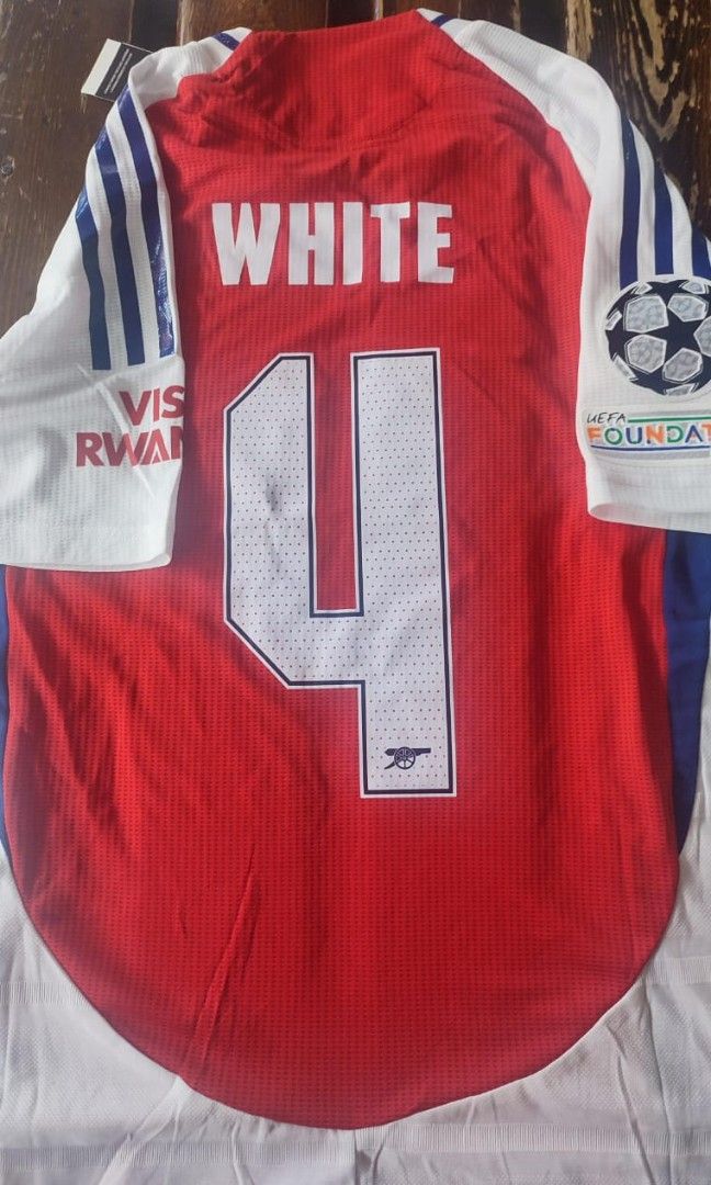 Arsenal home player+nameset with UCL patches 24/25 jersey, Men's