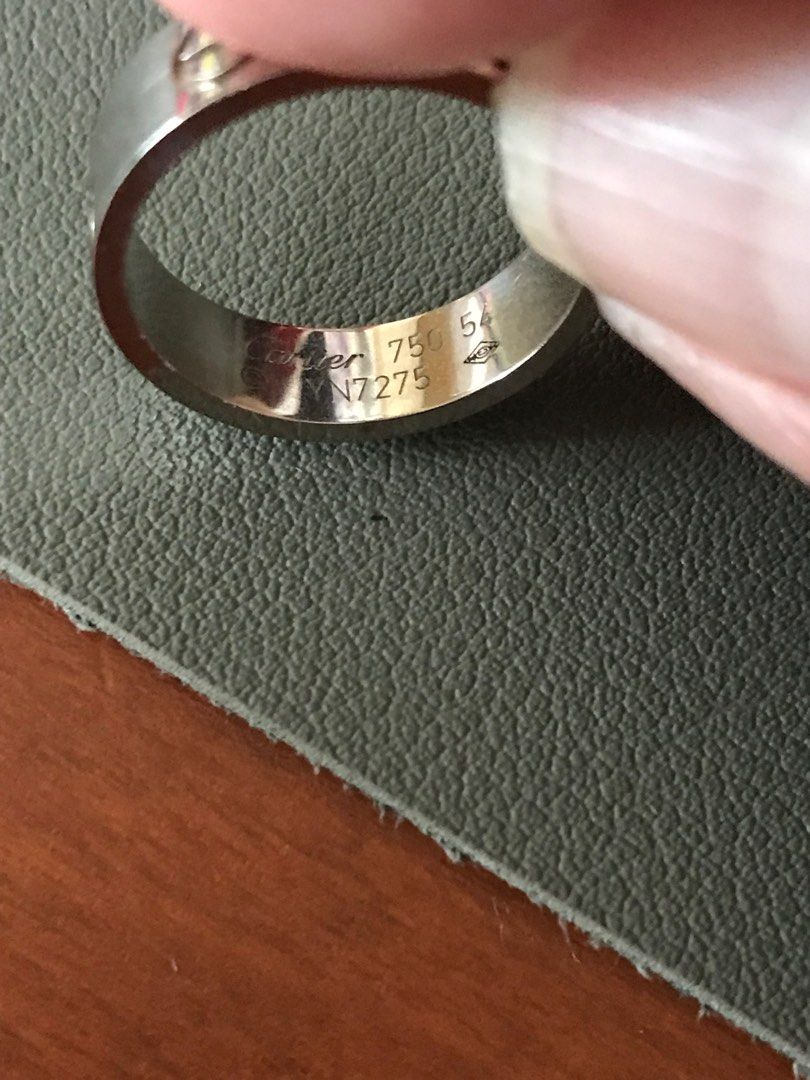 Auth Cartier love ring wG 54 thick Women s Fashion Jewelry Organizers Rings on Carousell