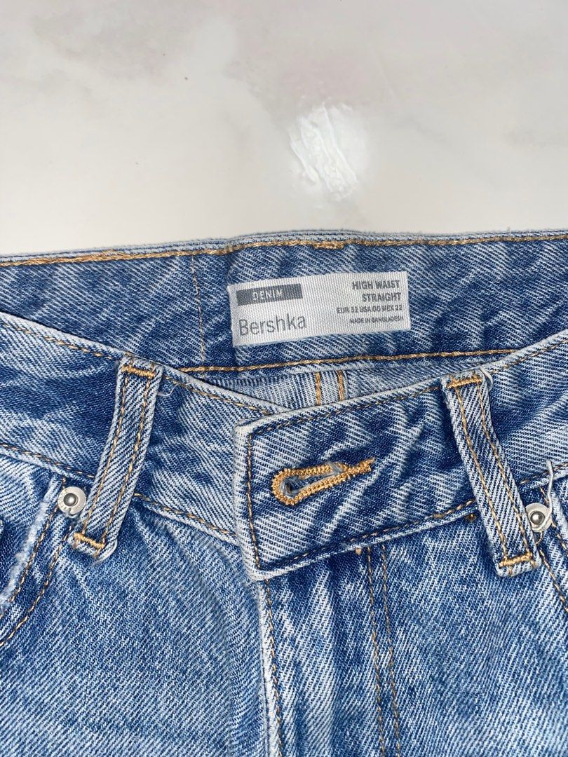 Bershka straight jeans deals