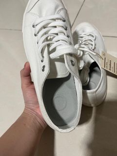Muji white trainers online