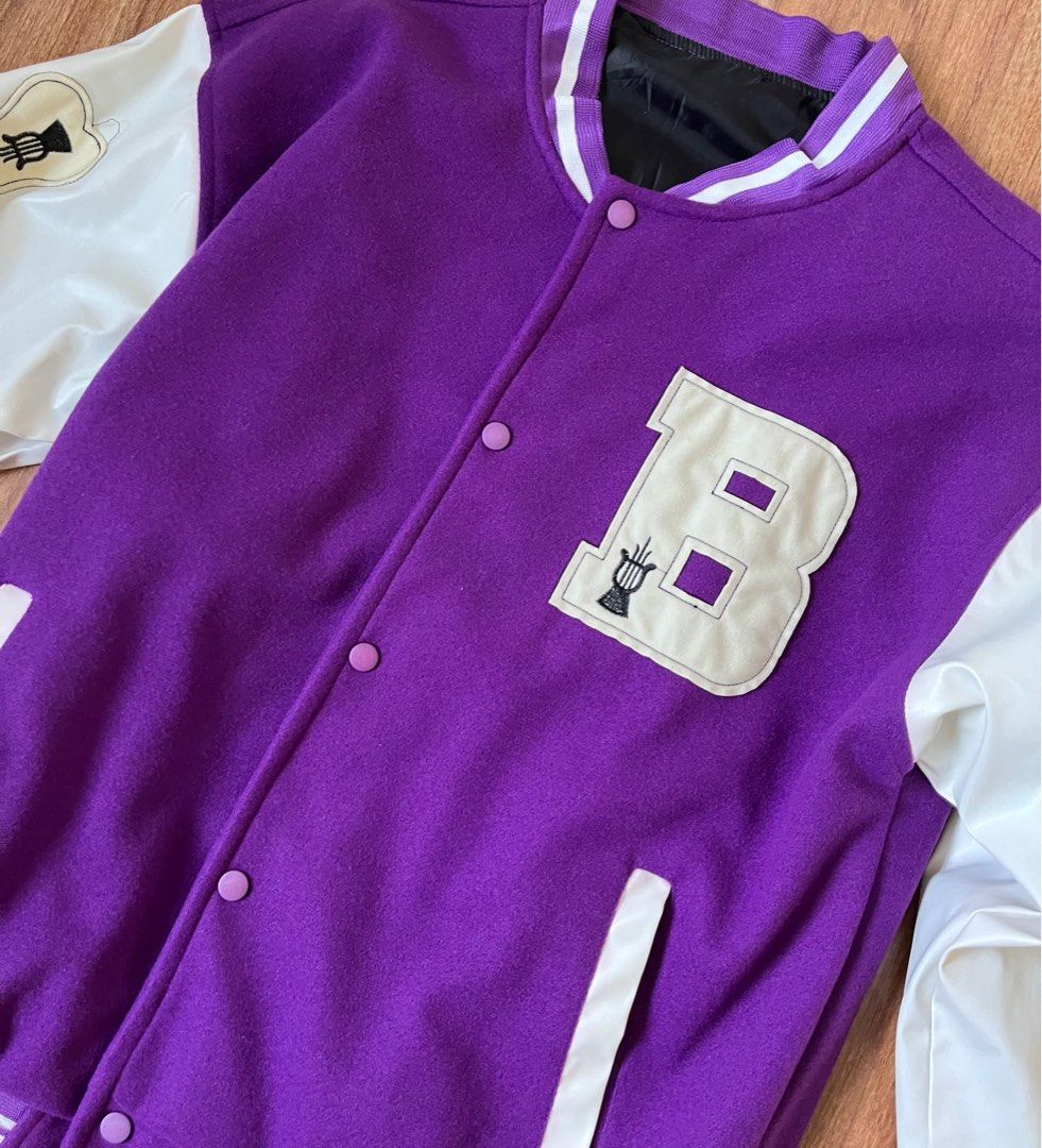 Bone Varsity Jacket (Category: Coats, Jackets and Outerwear) located in Paranaque City. Submitted by declutterhead (Listing ID 1315311216, Image 2). Description: Dimensions: 54cm shoulder width 62cm length.