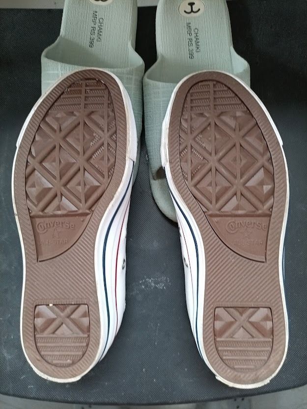 Brand New Converse White Leather sneakers size EU 36.5 UK 3.5 US 5.5 brought but never use Women s Fashion Footwear Sneakers on Carousell