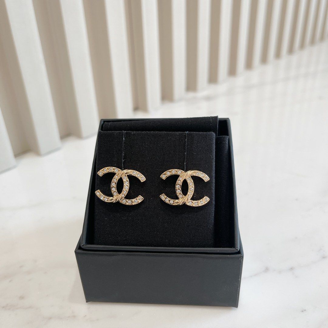 Chanel diamante earrings online