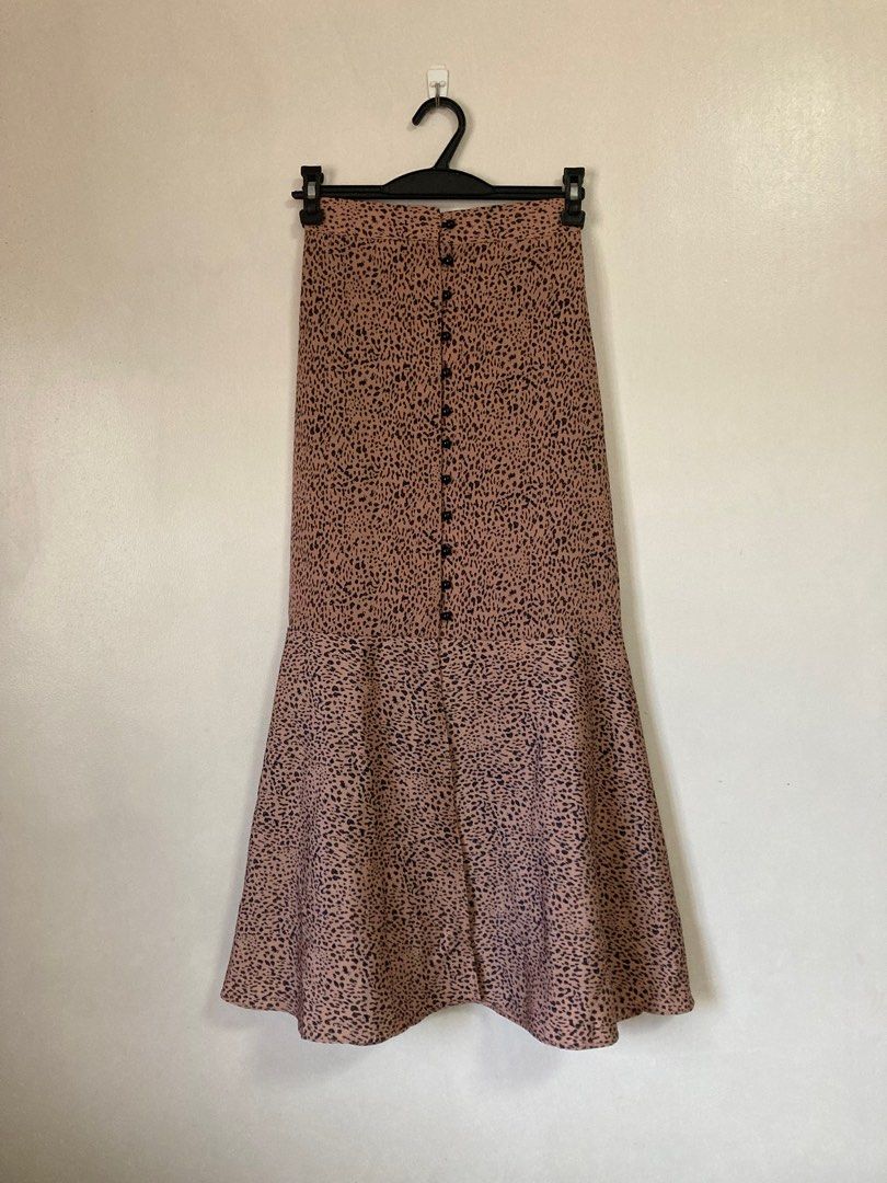 Cheetah midi skirt hangers store