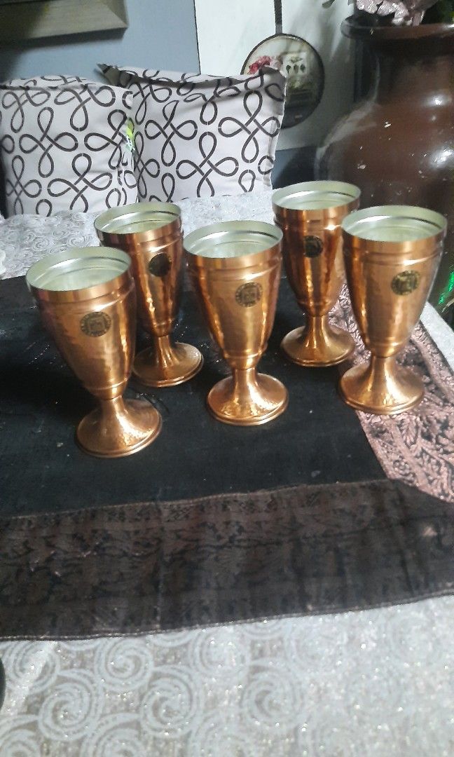 Copper Elegance series 5x2.5" goblet footed per pc (Category: Other Kitchenware & Tableware) located in Manila. Submitted by luckycharm_215 (Listing ID 1315425052, Image 1). Description: New in wooden box if take all.