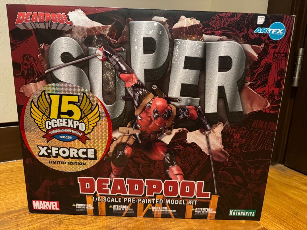Kotobukiya Deadpool X-Force Prepainted Model Kit 1/6 (Category: Figurines & Statues) located in Quezon City. Submitted by at883 (Listing ID 1315443397, Image 2). Description: BIB .
