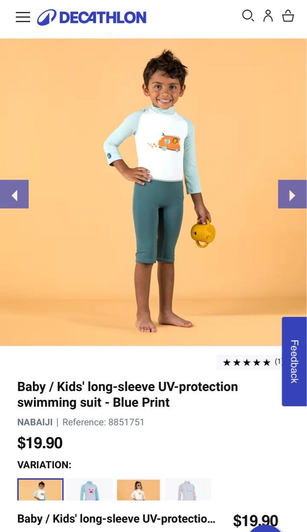 Decathlon baby swimsuit on sale