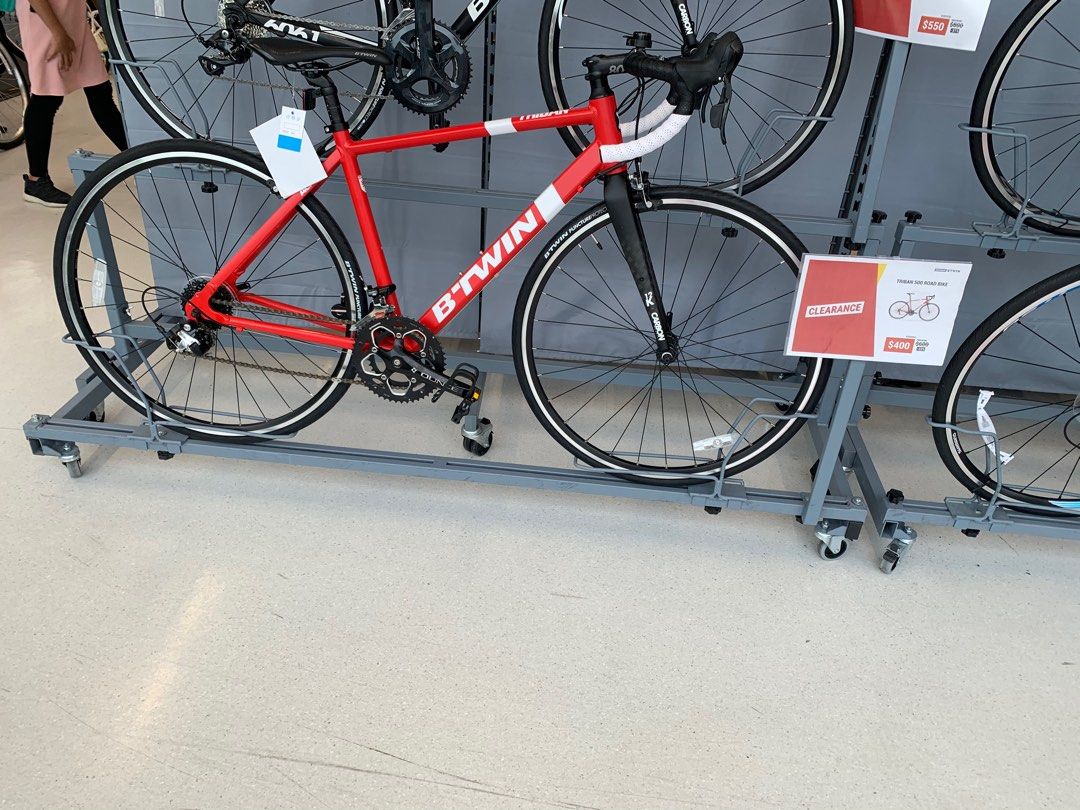 Decathlon Road Bike B Twin Furniture Home Living Home Improvement Organisation Storage Boxes Baskets on Carousell