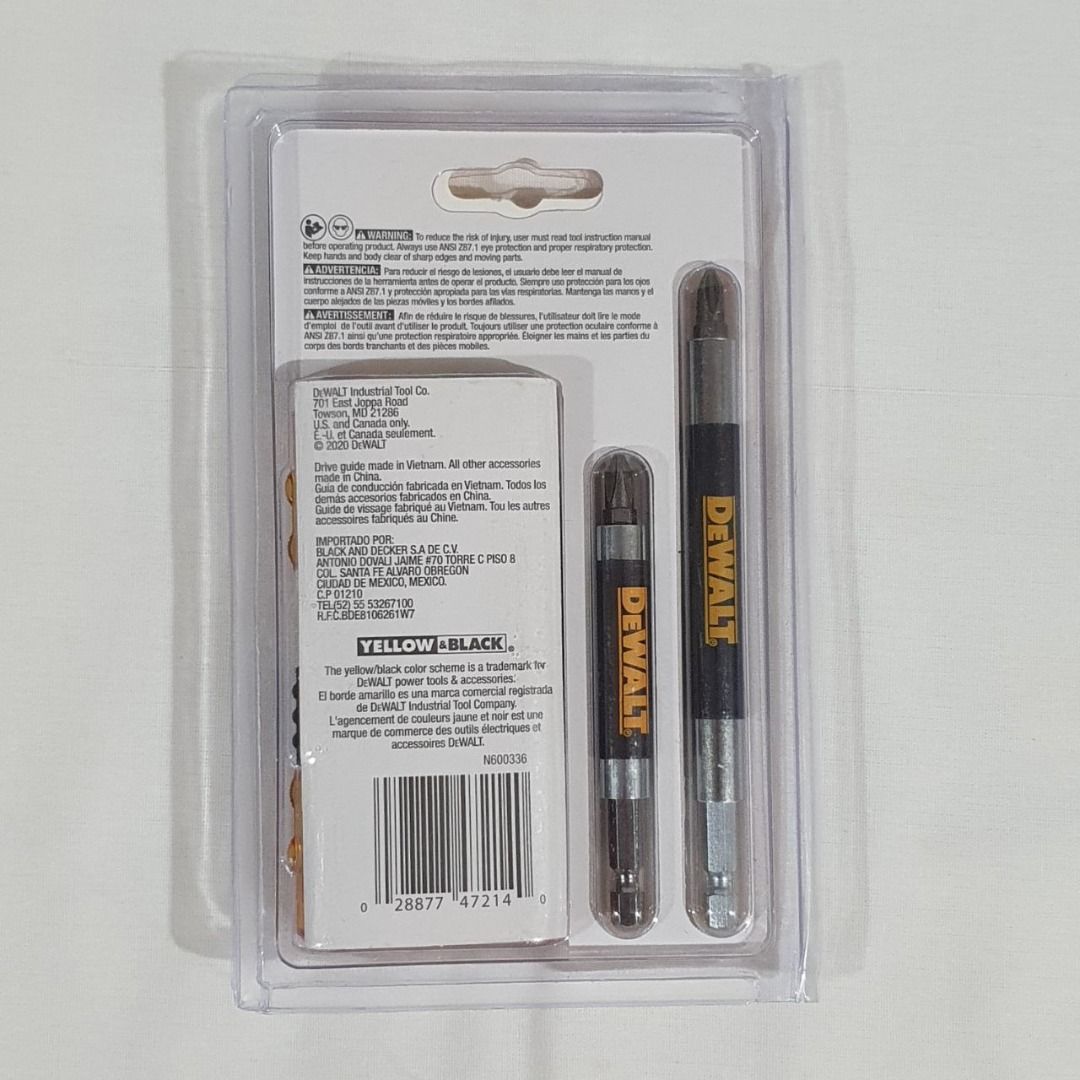 DEWALT Screwdriver Bit Set, Magnetic Drive Guide, 14-Piece (DW2097CS) (Category: Home Improvement Tools & Accessories) located in Mandaluyong City. Submitted by deedumms07 (Listing ID 1315313337, Image 2). Description: DEWALT Screwdriver Bit Set, Magnetic Drive Guide, 14-Piece (DW2097CS) - Self-retracting guide sleeve protects fingers and holds screws in place while eliminating wobbling and slipping - Holds screws in place - Eliminates wobbling a