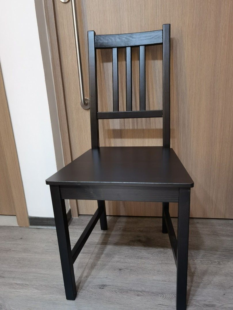 Dining Chairs in Black 2 Sets from IKEA Stefan