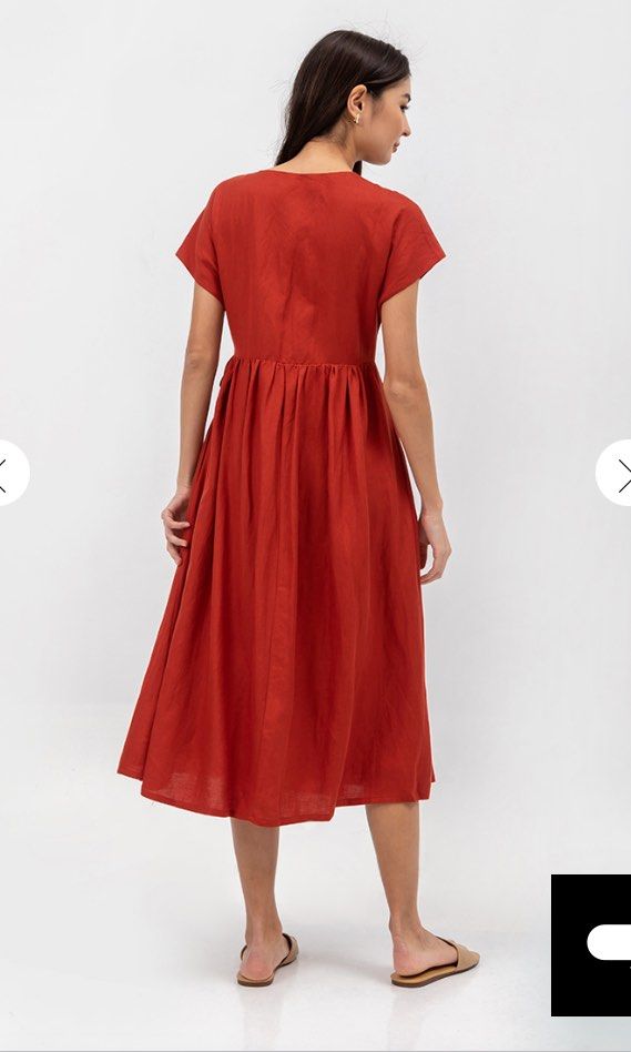 Leith ruffle wrap maxi dress online
