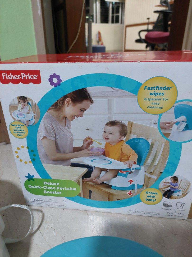 Fisher price quick clean portable booster Babies Kids Nursing Feeding Baby High Chairs on Carousell