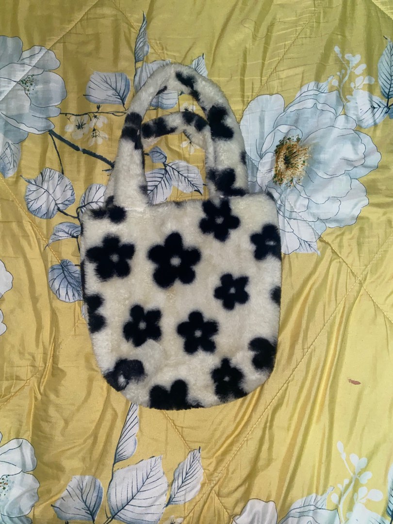 Fluffy Shoulder Bag Women Flower Women s Fashion Bags Wallets Shoulder Bags on Carousell