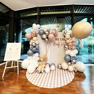 Balloon Backdrop Setup Hobbies Toys Stationery Craft Occasions