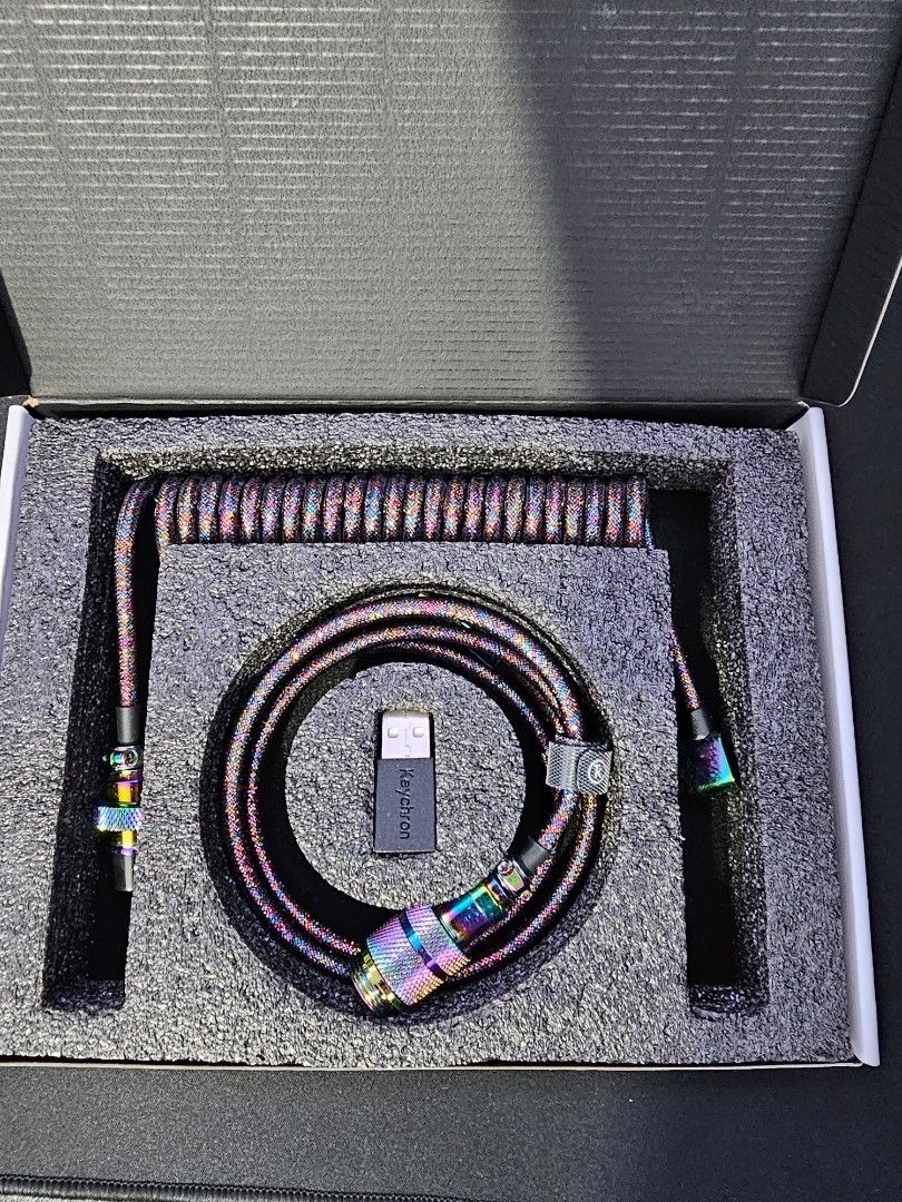 Keychron Custom Aviator Coiled Cable 1M (Category: Computer Keyboard) located in Pasig City. Submitted by bl5nk (Listing ID 1315422094, Image 3). Description: For Sale Only Php 1,500.00 RFS : Decluttering.