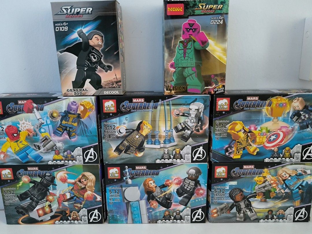 Lego Bootleg Minifigure Marvel Block Hobbies Toys Toys Games on Carousell