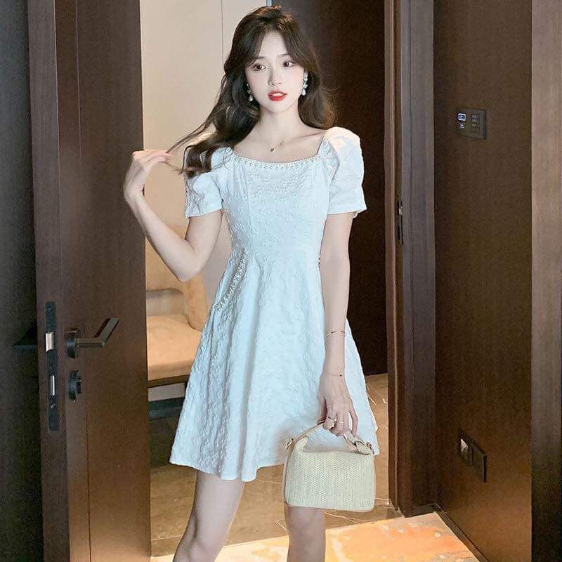 Little Cute Women s Clothing Temperament Dress Japanese Short Skirt Solid Color Narrow Waist Slimmer Look Dress Women s Fashion Dresses Sets Dresses on Carousell
