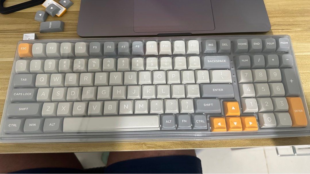 Machenike Mechanical Keyboard CK600 (Category: Computer Keyboard) located in Naga. Submitted by jimsczr (Listing ID 1315441637, Image 2). Description: Selling my Machenike Mechanical Keyboard - bought this at Thunderobot Global Store on Sho/pee (Original price P4,799)- Now selling for only 2500 Brand: Machenike Model: CK600 PBT-CSA Keycap Linear switches RGB Dynamic Backlight Programmable Macros Hot-swappable Pro-Grade Switches Connection: Blueto