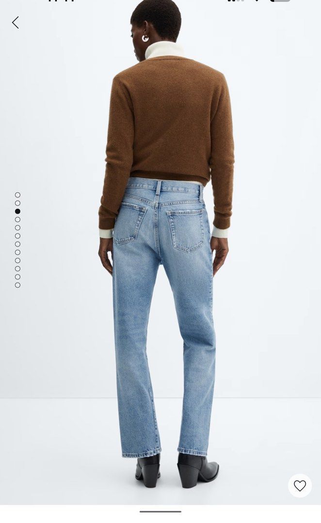 Mango Straigt Jeans (Category: Jeans) located in Butuan. Submitted by pingluxe (Listing ID 1315464275, Image 2). Description: Bought this sa site nila for 2,495 Unfortunately wrong size :( Used once I can send you the actual pic I SWEAR GUYS THIS JEANS IS SO NICE BUT MALUWAY SYA SAKIN :<.
