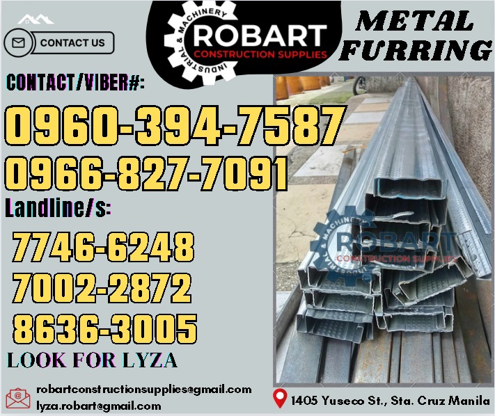 Metal Furring, Commercial & Industrial, Construction Tools & Equipment ...