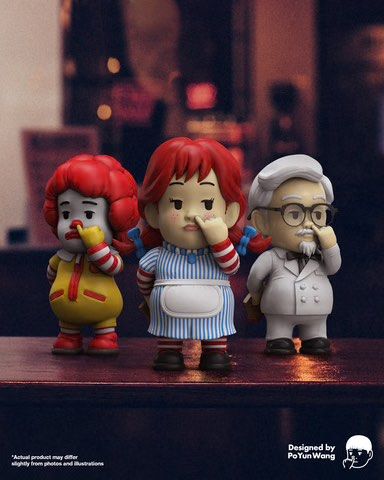 Mighty Jaxx picky eater Mcd + Kfc + The maiden, Hobbies & Toys