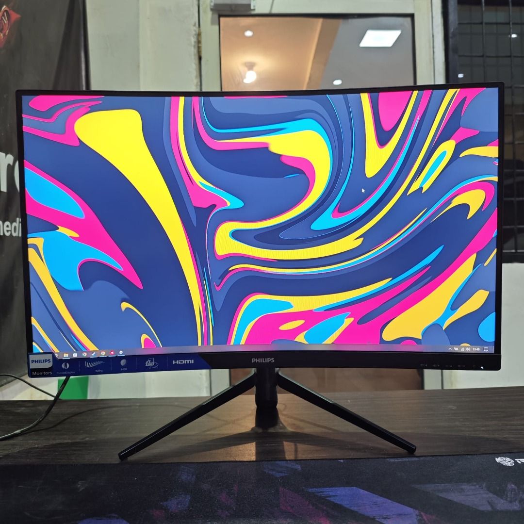 MONITOR CURVED PHILIP 165HZ FHD IPS MULUS SIAP GAMING SETUP MANTAP ...