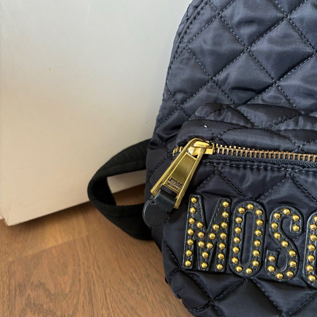 Moschino Quilted Nylon Backpack