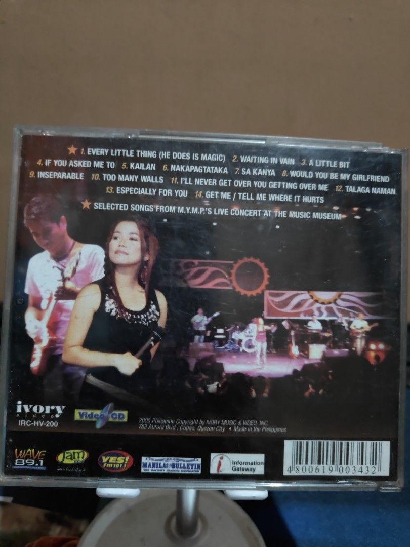 MYMP LIVE VCD (Category: CDs & DVDs) located in Makati City. Submitted by urdiscogsph (Listing ID 1315361464, Image 2). Description: .