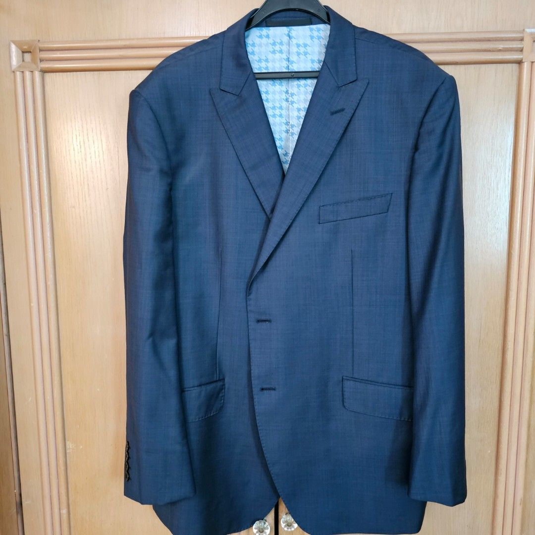 Navy blue Blazer marks and Spencer autograph size 42 Men s Fashion Coats Jackets and Outerwear on Carousell